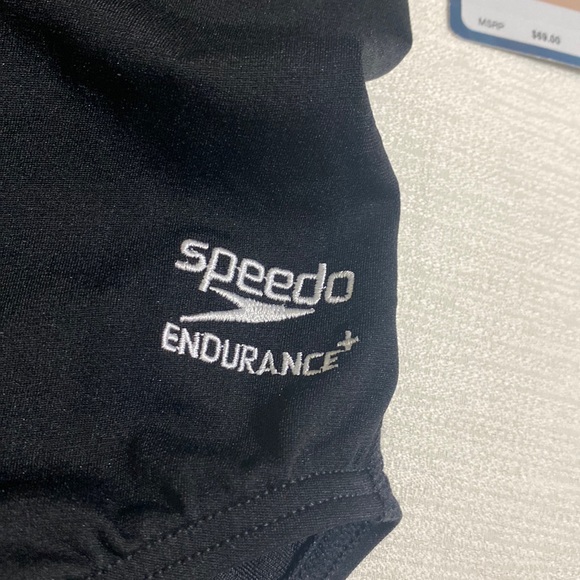 SPEEDO Endurance+ Flyback One-Piece Swimsuit w Block Adult Team Colors Size 30 - Picture 5 of 9